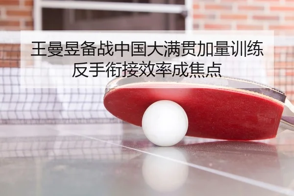 王曼昱备战中国大满贯加量训练 反手衔接效率成焦点